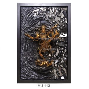 Ananda Tandava Shiva In Galaxy Mural