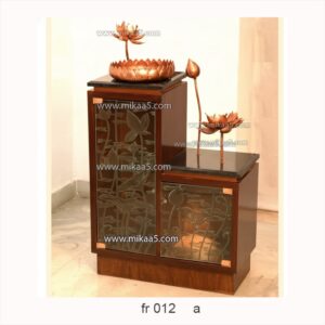 Copper Lotus  With Glass Door Cupboard