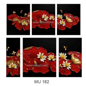 Crimson Lotus Wall Art