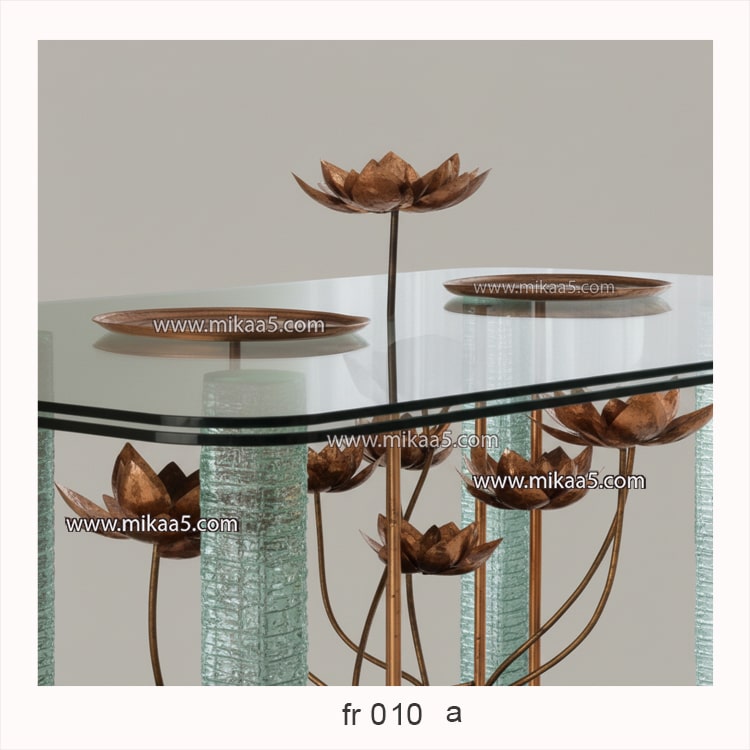 Lotus Glass Dinning Table - Image 3