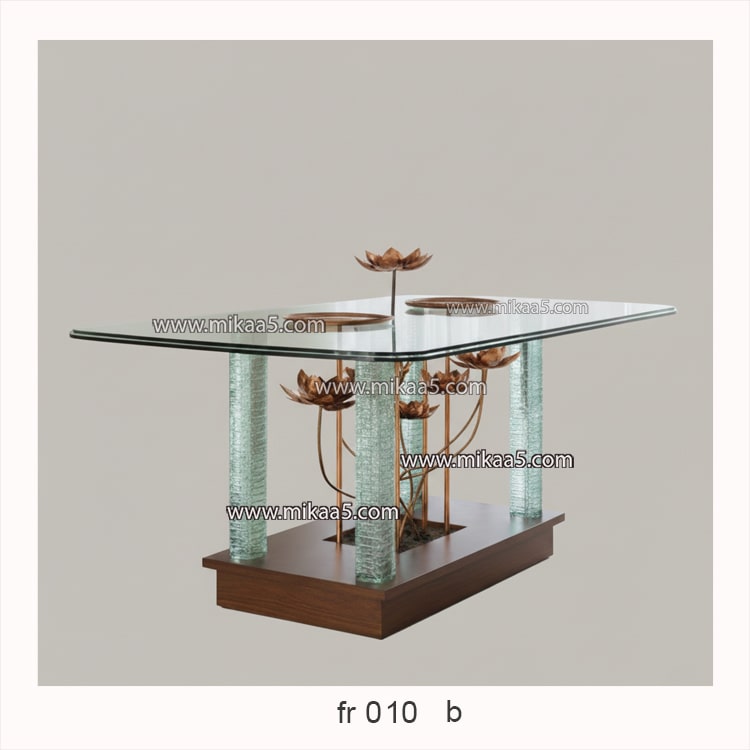 Lotus Glass Dinning Table - Image 2