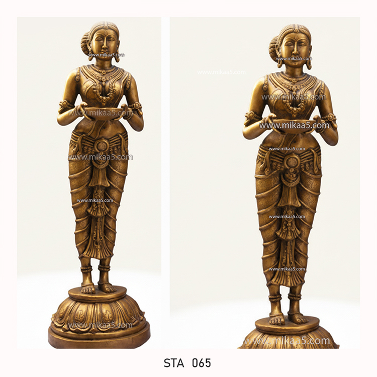 South Indian Pavai Vilakku Statue