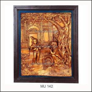 Fruitseller With Krishna Mural