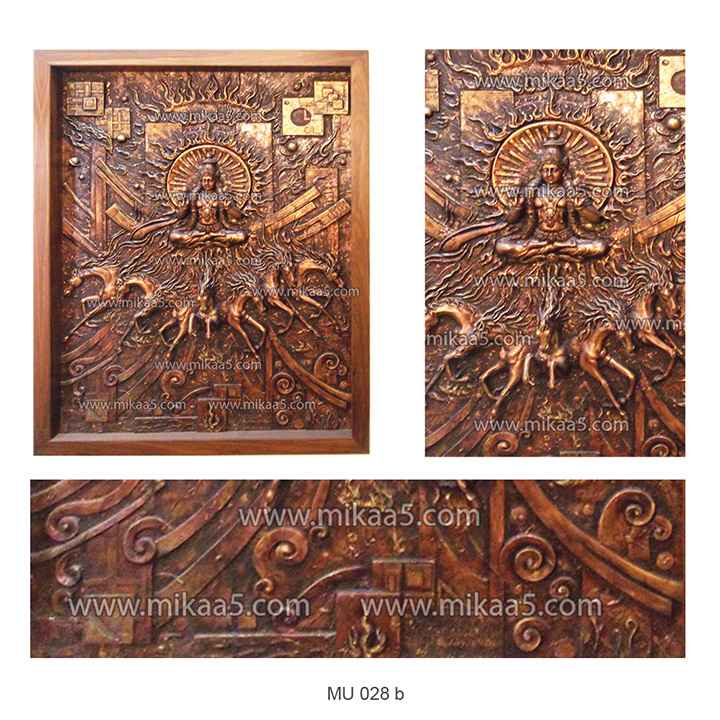 Sun God With 7 Horses Mural - Image 3