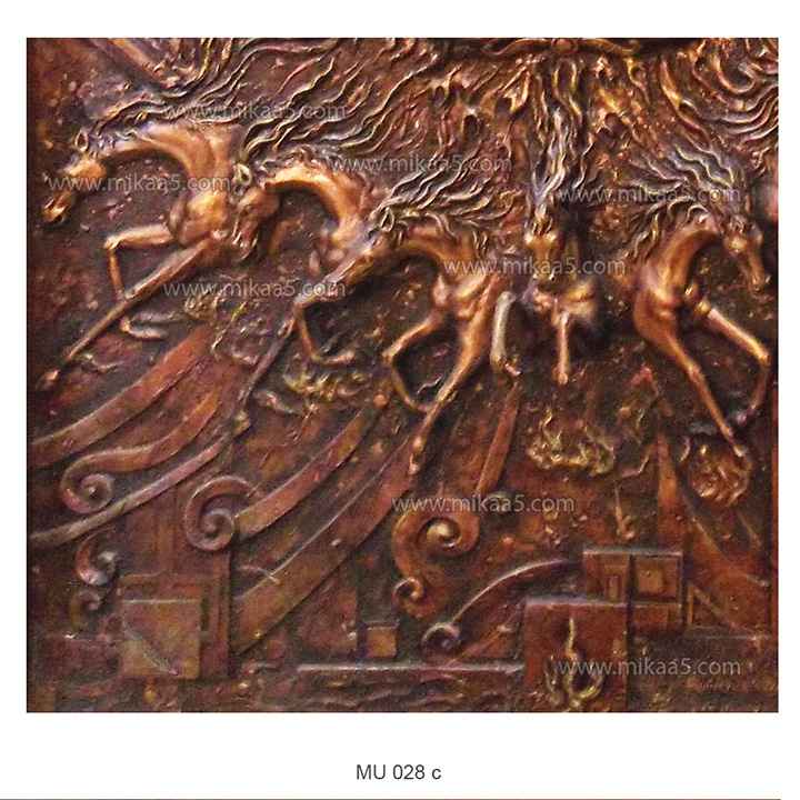 Sun God With 7 Horses Mural - Image 4