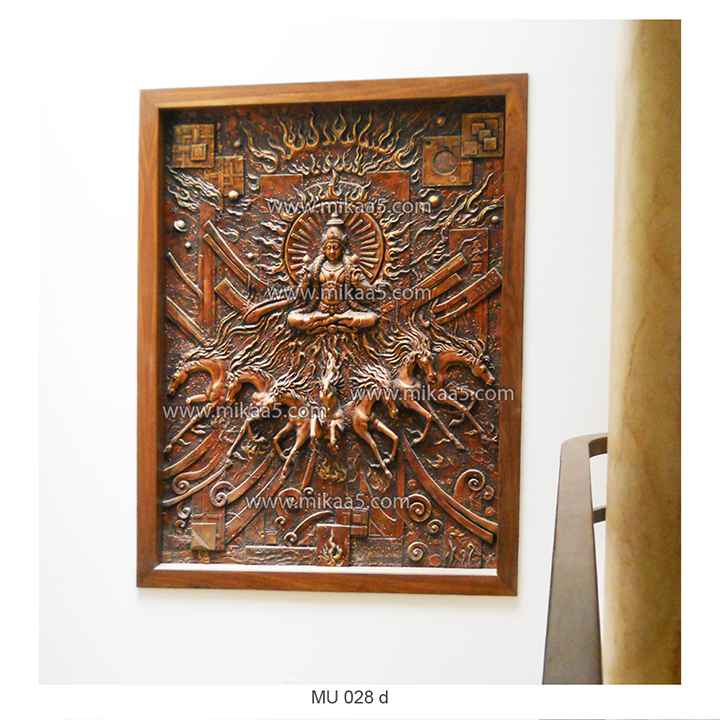 Sun God With 7 Horses Mural - Image 5